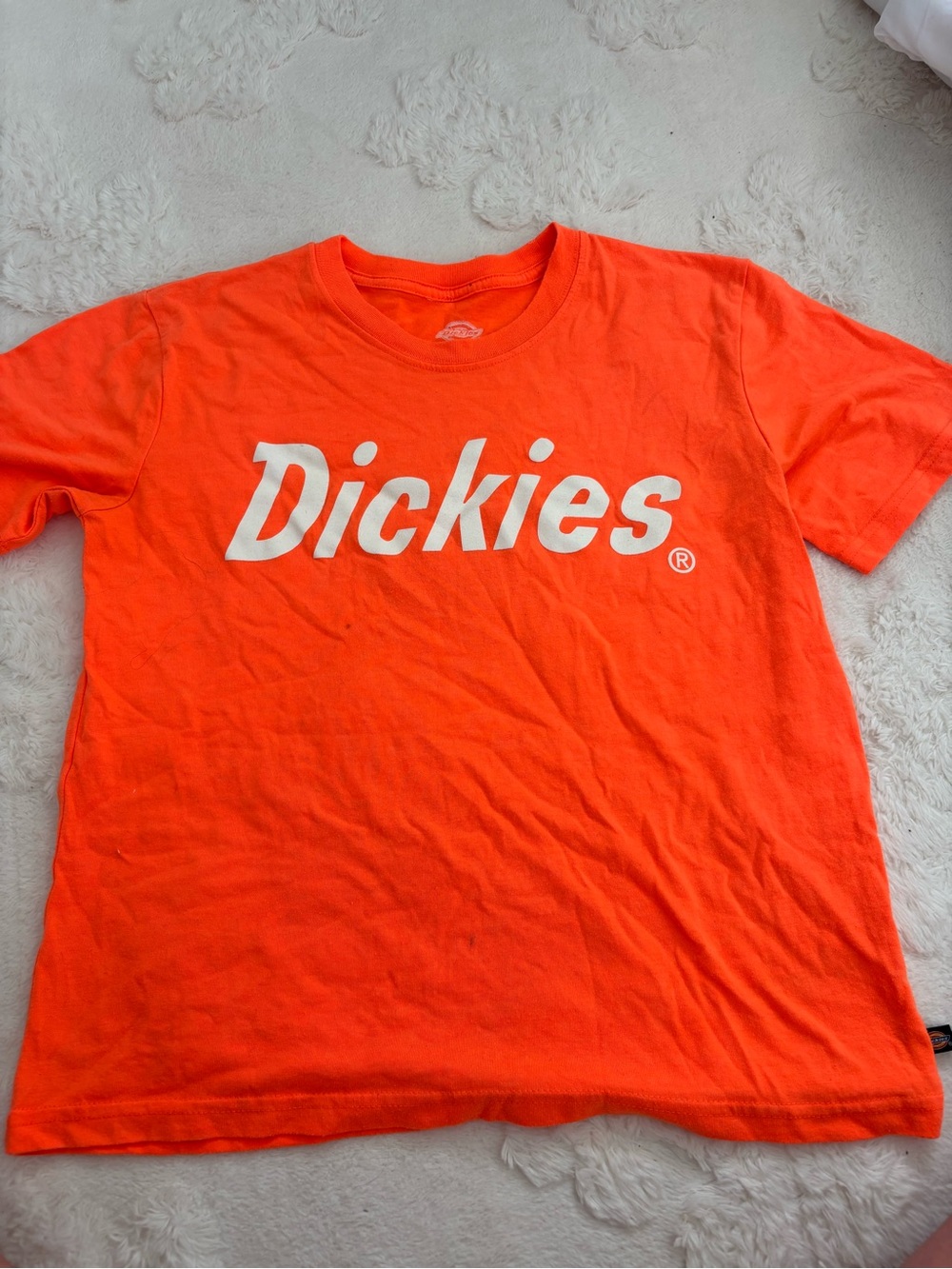 Dickies Kids Bright Orange Logo Tee